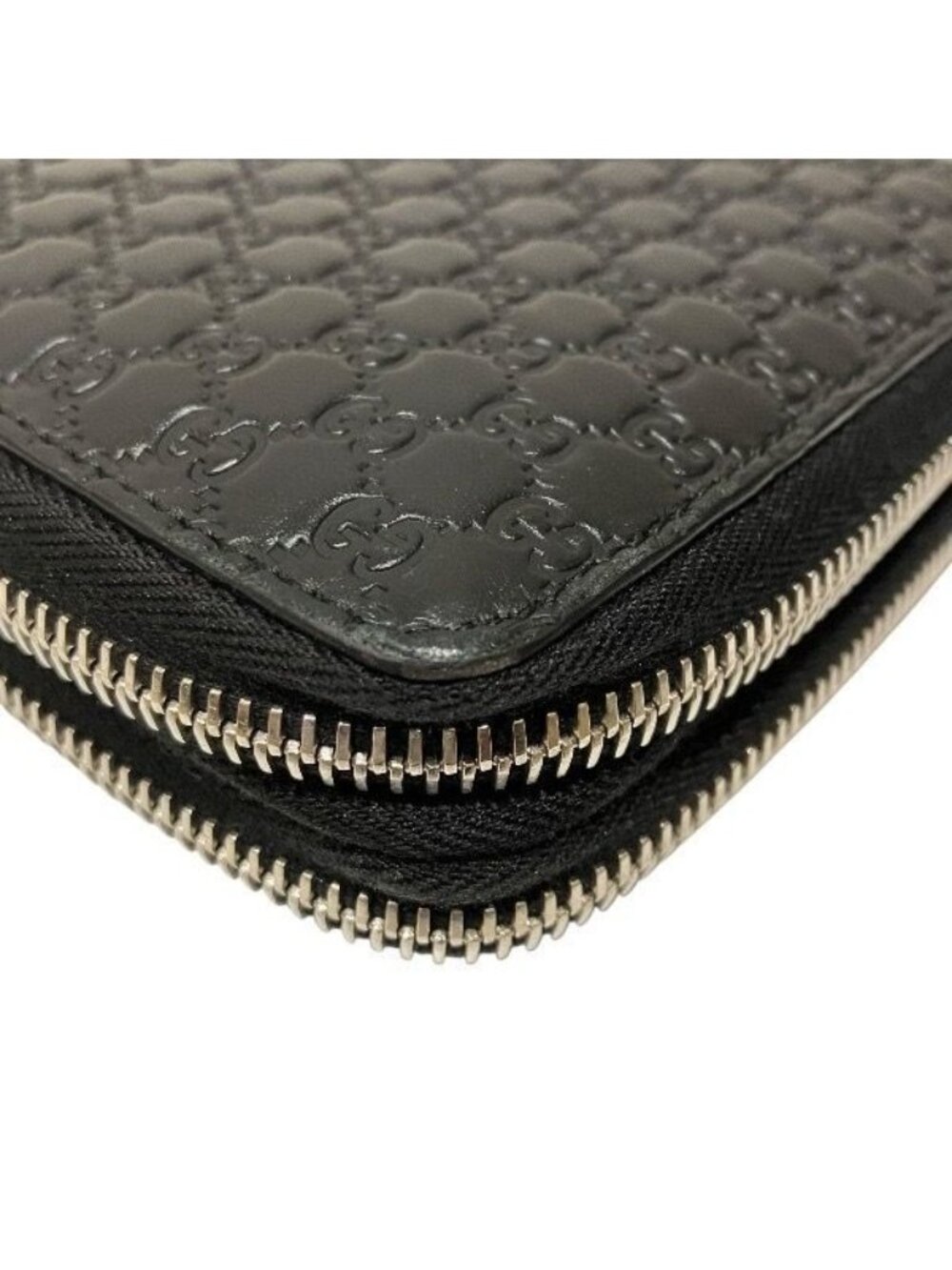 Gucci Micro Guccissima Organizer Document Case Double Zip Around Wallet - Picture 7 of 9